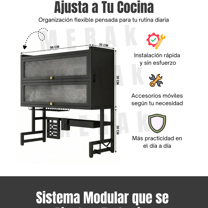 Escurridor de Platos sobre Lavaplatos dos niveles + Accesorios🧼 8