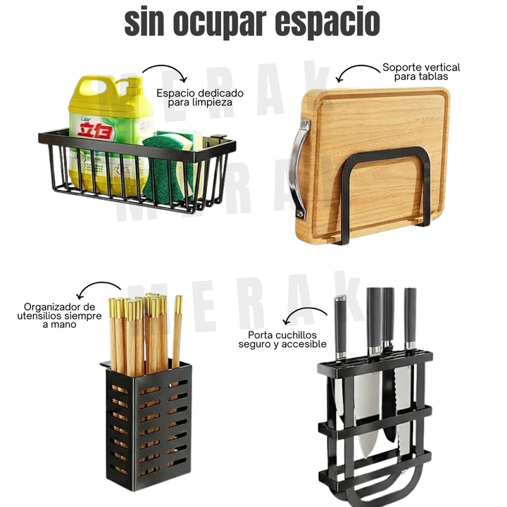 Escurridor de Platos sobre Lavaplatos dos niveles + Accesorios🧼 3