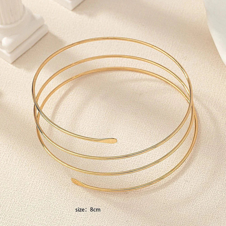 Gold Glam Adjustable Arm Cuff